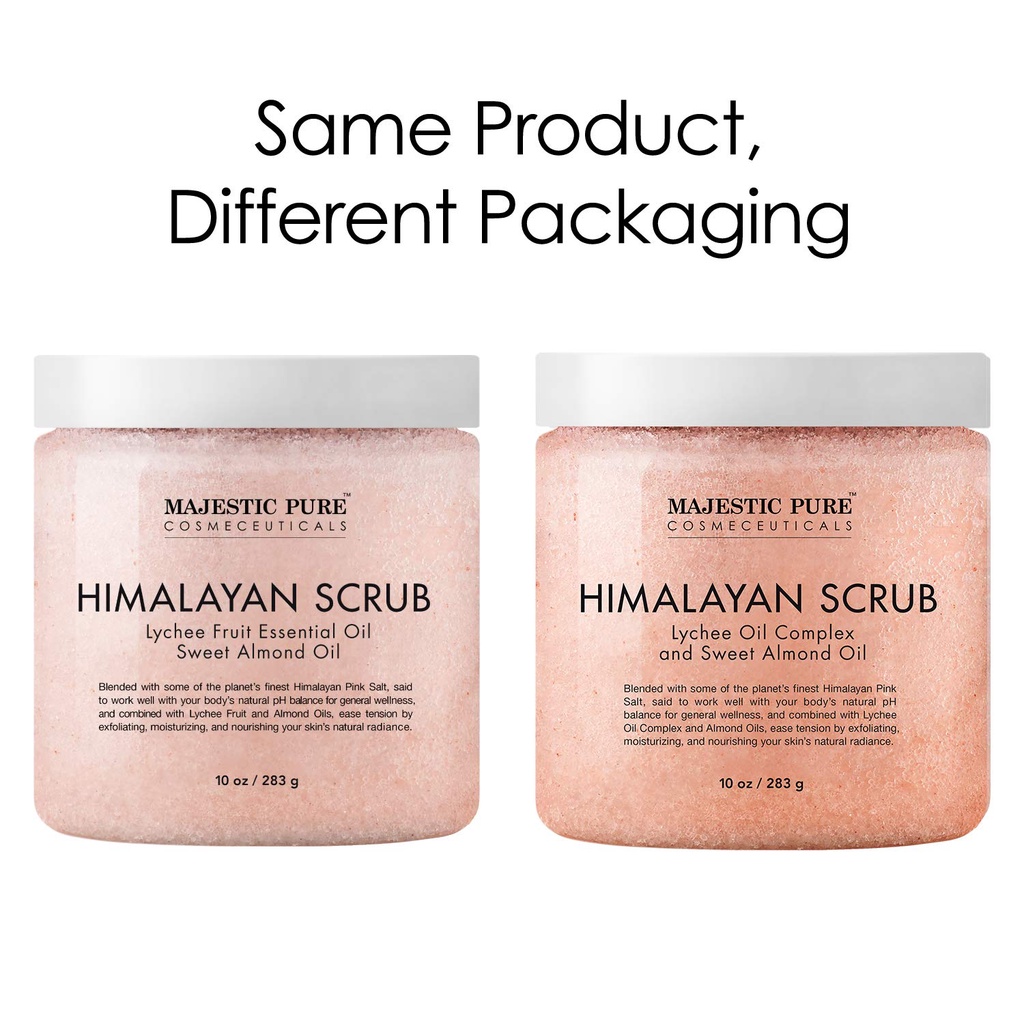 Muối tắm tẩy tế bào chết cho Body_Majestic Pure Himalayan Salt Body Scrub 10oz 283g Hàng Mỹ