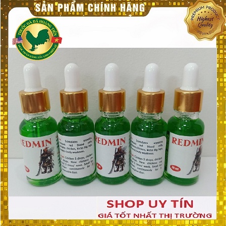 REDMIN XANH CHAI 20ML -  TĂNG LỰC, TĂNG BO GÀ ĐÁ