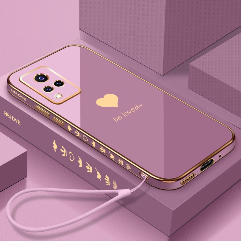 Ốp Điện Thoại Silicon Mềm Mạ Hình Học Cho VIVO V20 V21 V21E 5G Y66 Y67 V5 V5S V5 lite Y95 Y93 T1 Y76S