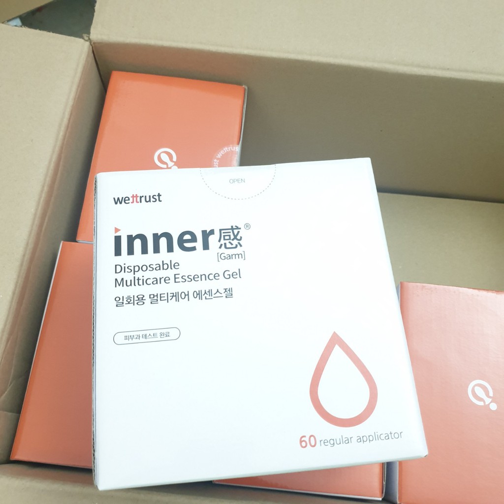 [Hộp 60 ống] Đũa thần vệ sinh vùng kín đa năng Inner Gel Wettrust Hàn Quốc