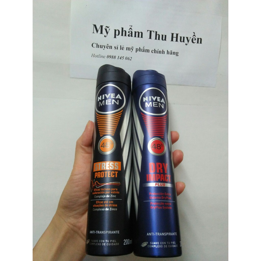 Xịt khử mùi Nivea Đức 200ml cho nam