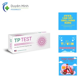 Que thử thai nhanh TP Test - Giao hàng kín đáo, che tên, test thai nhanh bản to 5mm, chính xác