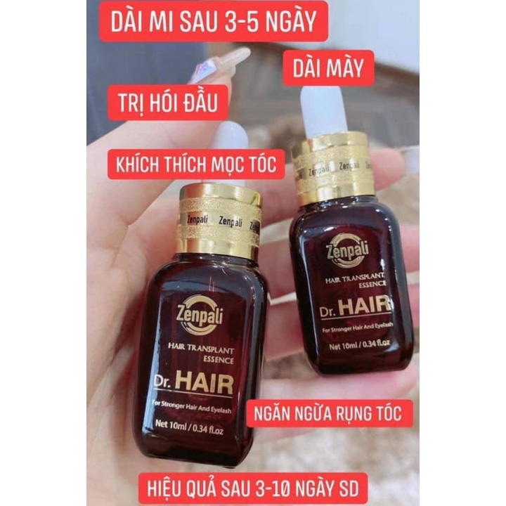 Tinh chất dài mi mọc tóc Dr Hair Zenpali dung tích 10ml tác dụng giúp dài mi và kích mọc tóc