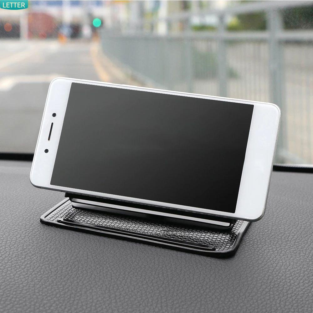 Tấm Lót Silicon Chống Trượt Có Thể Điều Chỉnh Xoay 360 Độ Màu Đen Gắn Bảng Điều Khiển Cho Xe Hơi
