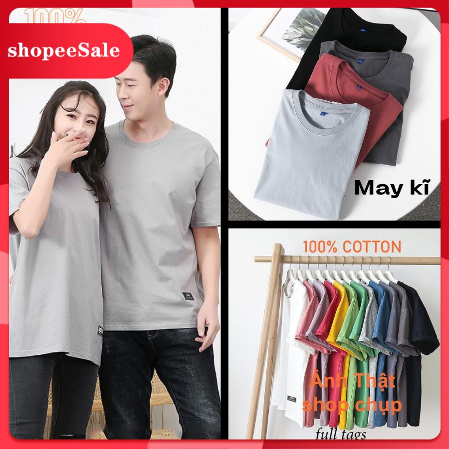 Áo thun nam nữ 360 CLOTHING Tee Basic chất liệu cotton nhiều màu sắc, áo phông trơn tay lỡ dáng rộng có si