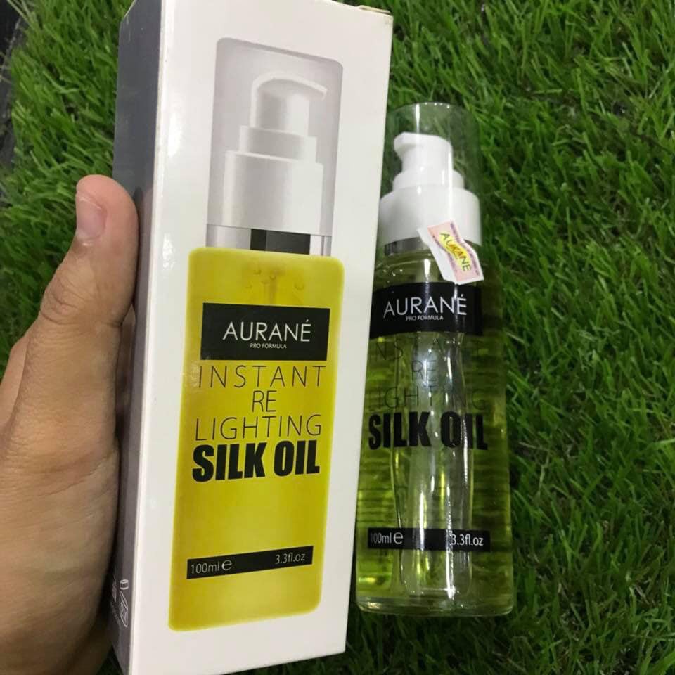 TINH DẦU BÓNG MƯỢT TÓC CHIẾT XUẤT OLIVE AURANE INSTANT RE LIGHTING SILK OIL 100ML CHÍNH HÃNG - 8220