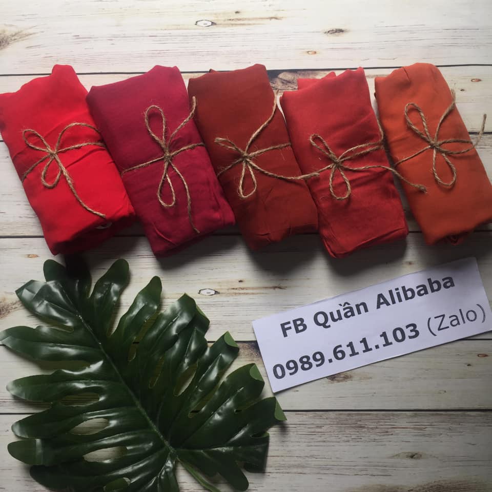 🌸 Quần lanh dài màu trơn Alibaba Harem