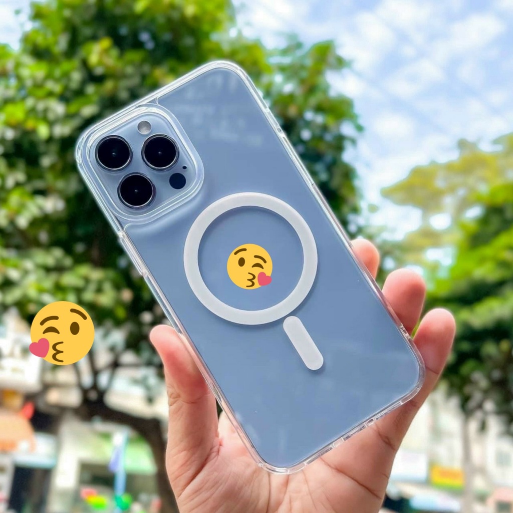 Ốp lưng Remax trong hỗ trợ sạc Magsafe cho iPhone 13, 13 Pro, 13 Pro Max, 12 Pro Max chống sốc siêu đẹp