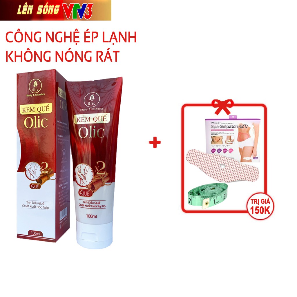 [QUÀ TẶNG] Kem tan mỡ olic, Gel săn chắc quế olic