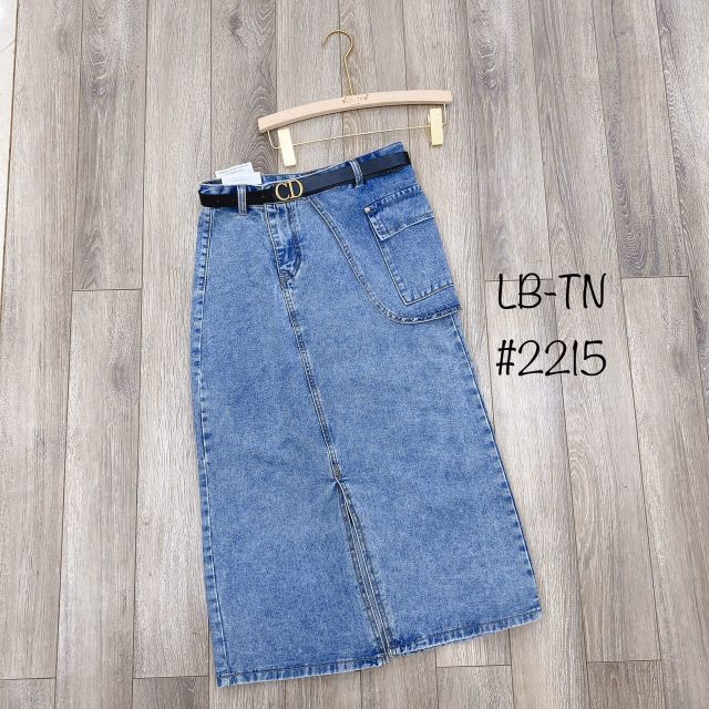 Chân váy jean chữ A dáng dài | BigBuy360 - bigbuy360.vn