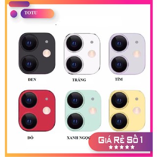 [CHÍNH HÃNG TOTU] BỘ DÁN KÍNH BẢO VỆ CAMERA IPHONE 11(6 MÀU)
