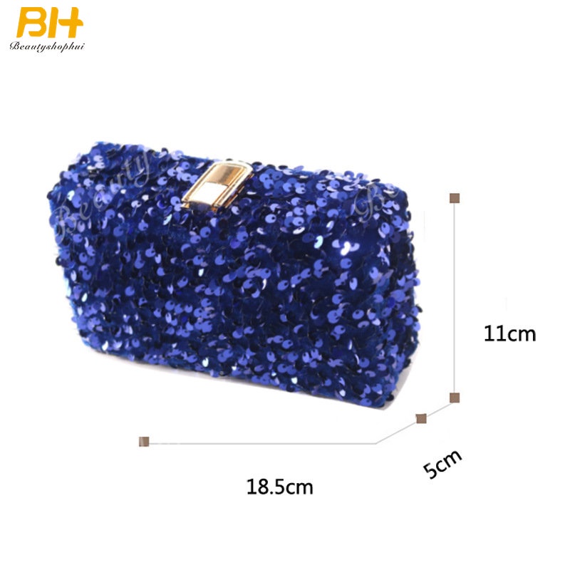 Ví Cầm Tay Dáng Vuông Nhỏ Phong Cách Âu Mỹ Thời Trang Dự Tiệc Sang Trọng Cho Nữ