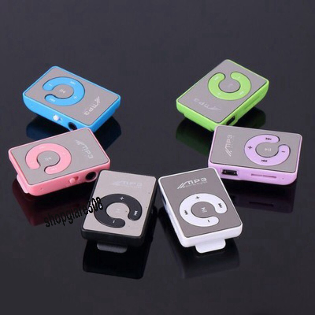 Máy nghe nhạc mp3 hỗ trợ thẻ nhớ 8gb sd-Máy nghe nhạc MP3 kẹp áo hỗ trợ thẻ nhớ SD TF