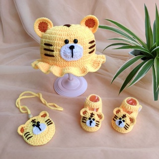 [Ảnh Thật] Mũ Hổ  Móc Handmade Cho Bé