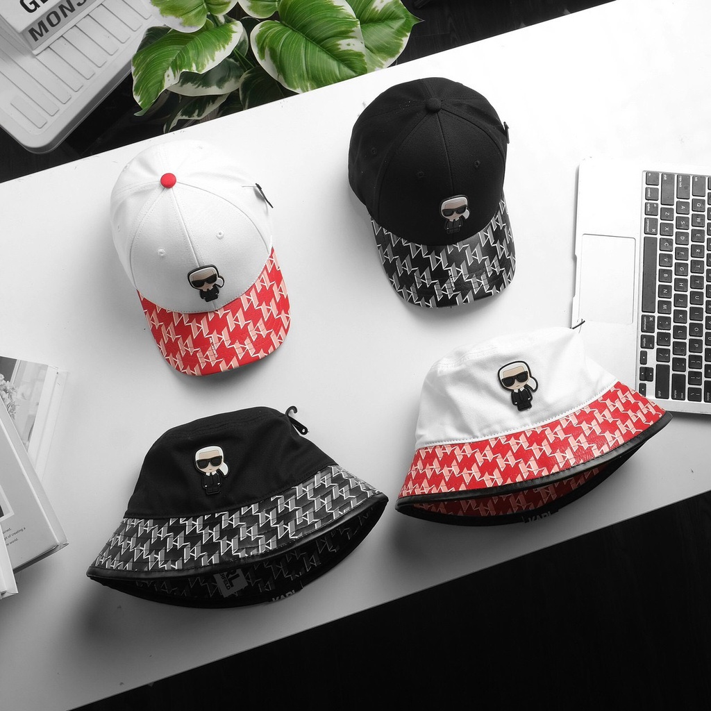 Nón Kết, Mũ Lưỡi Trai KARL siêu hot 2023 logo cao su nổi 3D