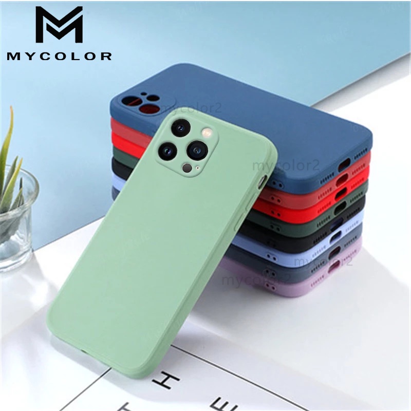 Ốp điện thoại silicon nhám cạnh vuông chống nước cho iPhone 14 Plus Pro Max 5G 2022
