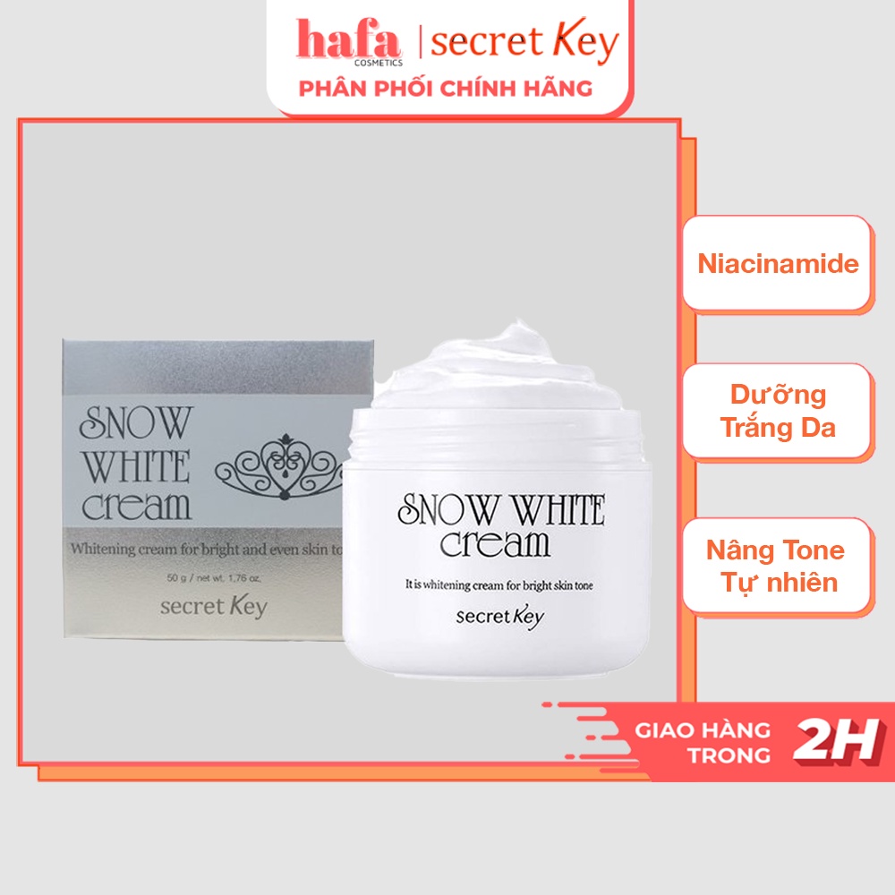 Kem dưỡng trắng da 4 trong 1 Secret Key Snow White Cream 50g _ Secret Key Chính Hãng