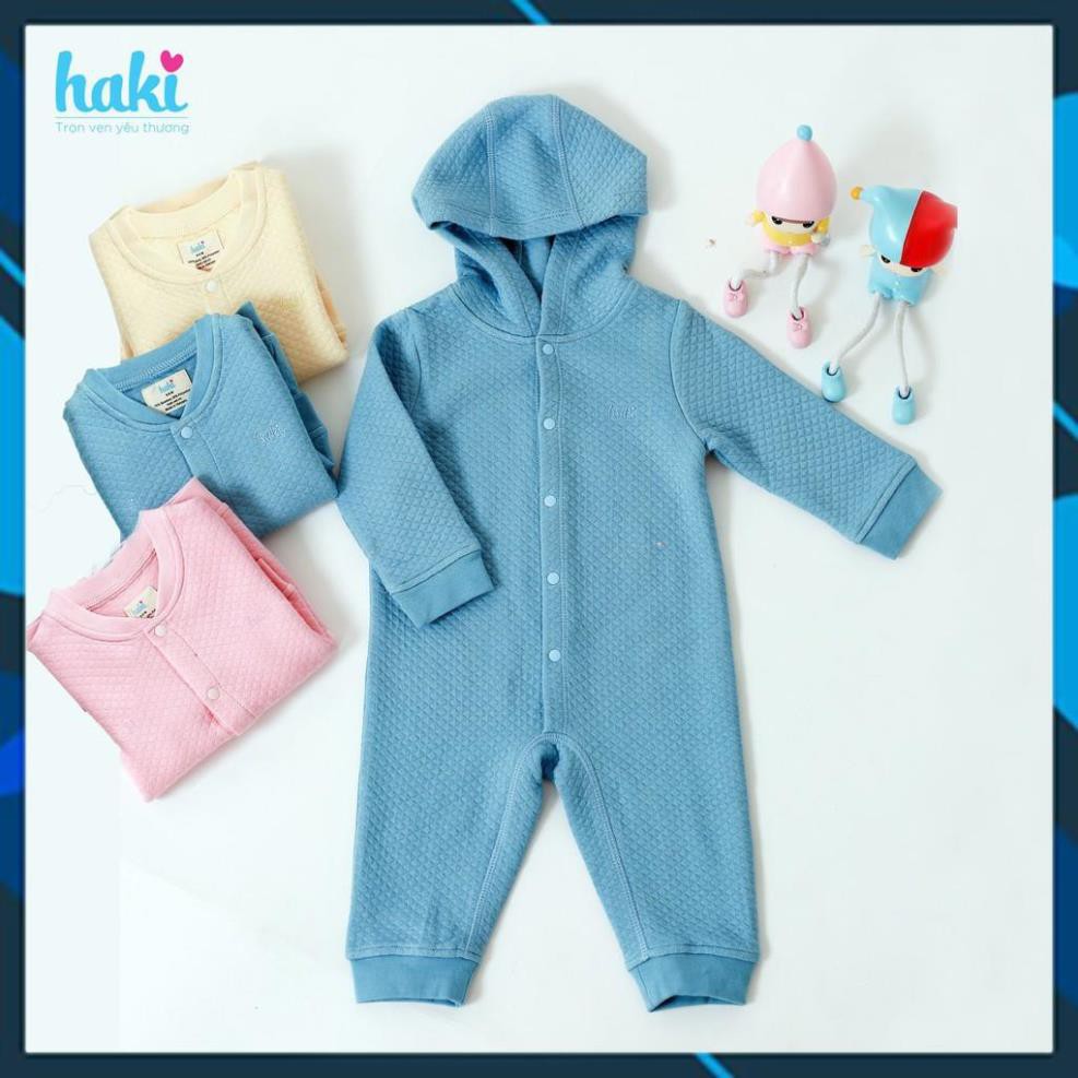Haki_ Bộ body cho bé vải sợi tre chần bông cao cấp HAKI hàng xuất khẩu Canada- BB015 [HÀNG ĐẸP CHUẨN]