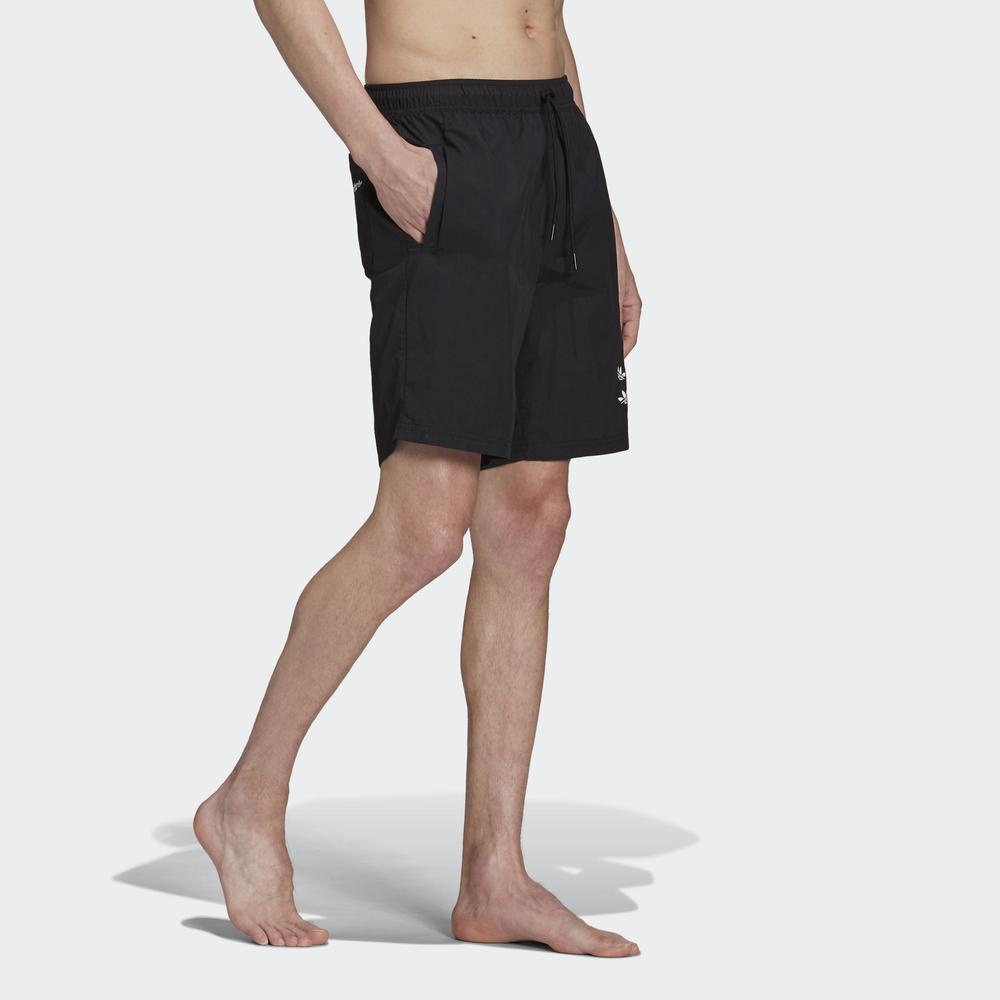 Quần Ngắn Bơi adidas ORIGINALS Nam Adicolor Shattered Trefoil Swim Shorts Màu đen H37729