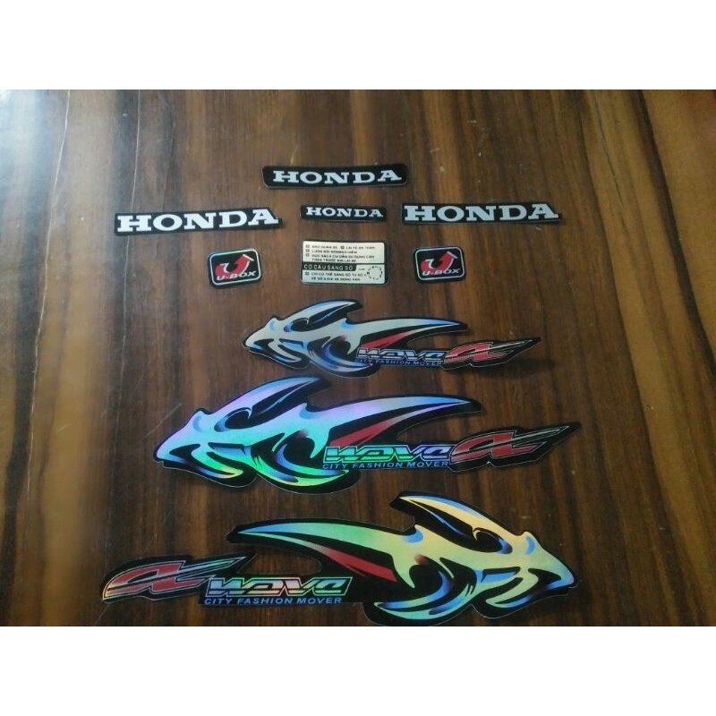 Bộ tem Wave A xương cá 2007 màu đen