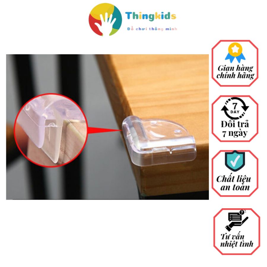 Combo 04 miếng bịt góc bàn silicol - Thingkids