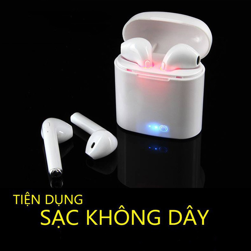 [ GIÁ HUỶ DIỆT] Tai nghe Bluetooth không dây i7s-Tws loại 2 tai nghe kèm hộp sạc ÂM Thanh Cực Hay