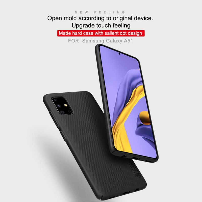 Ốp lưng Nillkin sần Samsung Galaxy A51/A71 - Chống trơn trượt và chống bám mồ hôi