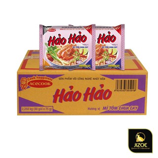 THÙNG MỲ TÔM HẢO HẢO CHUA CAY (30 GÓI X 75G) -  cbig.vn hệ thống tạp hóa cbig.vn