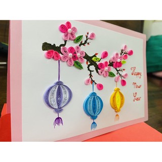 Thiệp chúc Tết quiling handmade