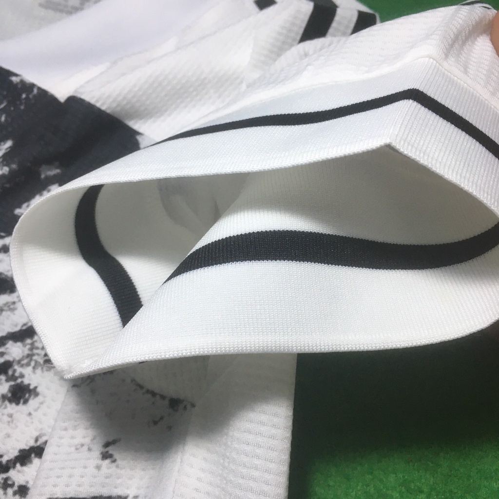 Mẫu Áo Thể Thao Đẹp 🎯 Ba Lá  Vải Thái Cực Chất 2021 Cho Fan Màu Trắng Nhám Đen- Áo Đá Banh PP bởi Be Happy Sport