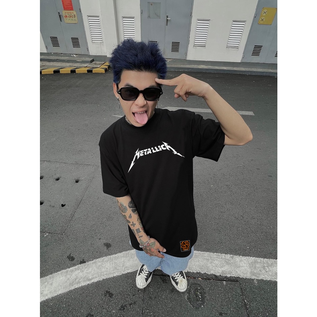 Áo thun METALLICK x OCEAN ullzang tay lỡ unisex Local brand - Áo phông nam nữ Ullzang tay lỡ 100% Cotton - OCEAN.CLO