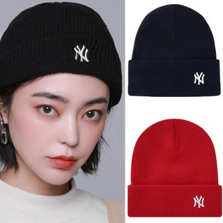 Mũ dệt kim NY Mũ len đen