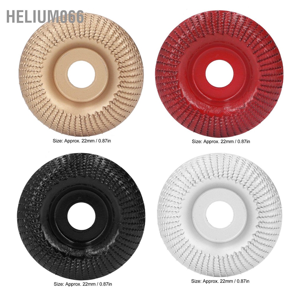 Helium066 Đĩa khắc gỗ Mài định hình Bánh xe thép không gỉ cho máy mài góc 22mm