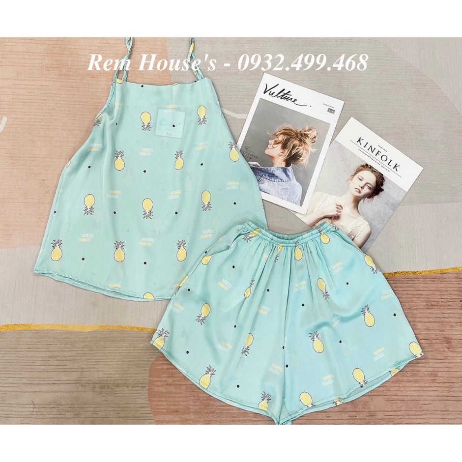 bộ lụa 2 dây lụa satin nhiều màu dễ thương | BigBuy360 - bigbuy360.vn