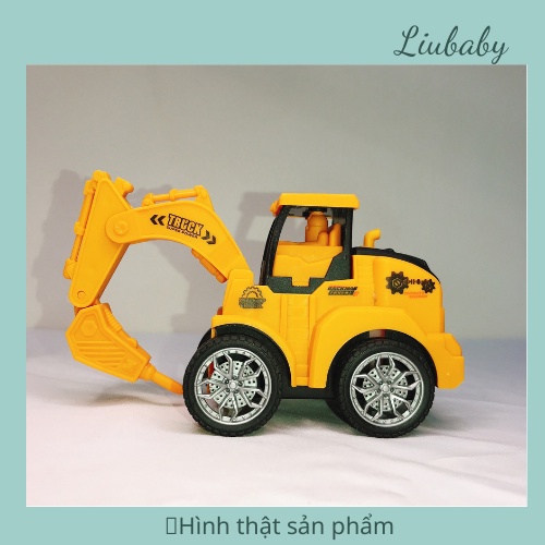 Ô tô đồ chơi trẻ em, mô hình các loại xe công trình, chất liệu nhựa ABS an toàn, bền, đẹp cho bé