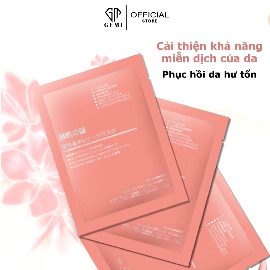 Mặt Nạ Nhau Thai Cừu 💞𝑭𝒓𝒆𝒆𝒔𝒉𝒊𝒑💖 Mask Cuống Rốn Tế Bào Gốc Nhật Bản Rwine Beauty Mặt Nạ Dưỡng Trắng Da - Cấp Ẩm -Thải Độc | BigBuy360 - bigbuy360.vn