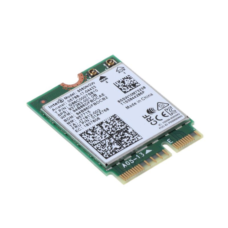 1730m Intel 9560ngw AC NGFF M.2 vio Bluetooth 5.0 Wifi không dây có thể điều khiển từ xa