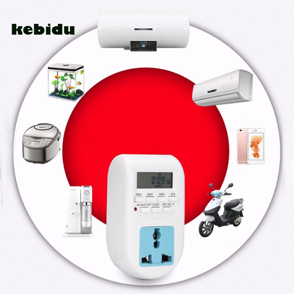 Ổ cắm điện loại EU tích hợp đồng hồ hẹn giờ kỹ thuật số có thể điều chỉnh được