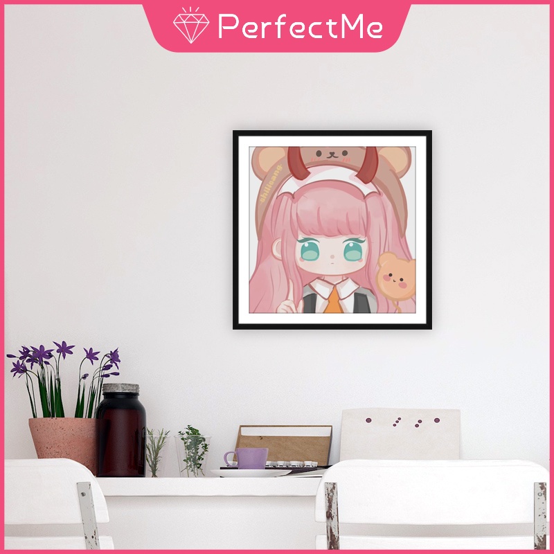 Bộ tranh đính đá 5D họa tiết nhân vật hoạt hình King of Glory độc đáo kích thước 30x30cm