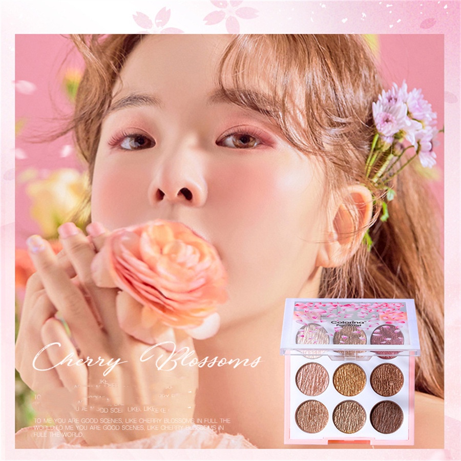 Bảng Phấn Mắt 9 Màu Sắc Tố Ngọc Trai Chống Nước Làm Sáng Da