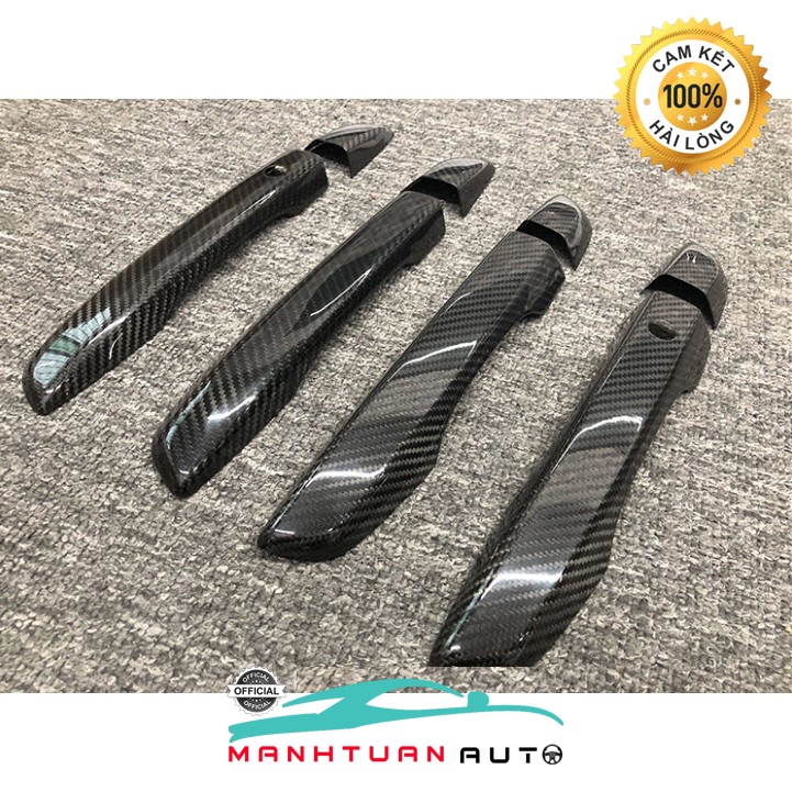 Ốp tay nắm, hõm cửa CARBON xe Honda Civic 2018 - 2019 2022 - 2023 nhựa ABS vân cacbon cao cấp