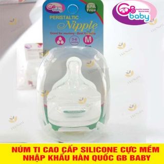 Núm ti cao cấp sillicon gb - baby siêu mềm cổ rộng