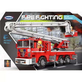 Bộ xếp hình Xingbao 03029 - Xe Cứu Hỏa