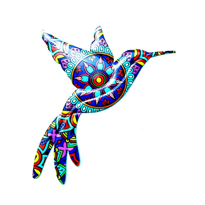 Chim Ruồi Bằng Sắt Treo Tường Trang Trí Màu Sắc Tươi Sáng