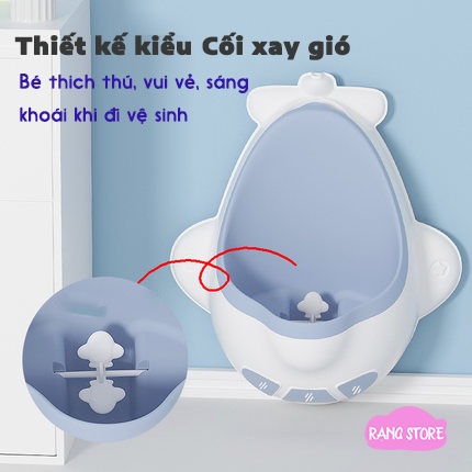 Bô tiểu cho bé trai NumBaby bô đứng tiểu cho bé hình máy bay bô tiểu đứng cho bé trai thiết kế quạt gió sinh động
