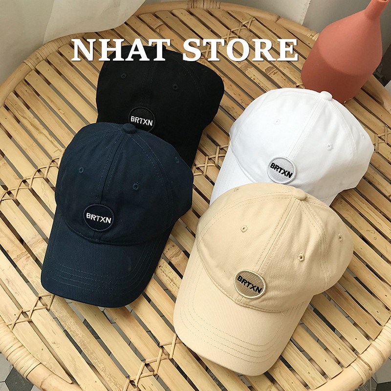 Mũ lưỡi trai thêu chữ BRXTN nhiều màu sắc phong cách Hàn Quốc (kèm ảnh thật) - Mũ MU05