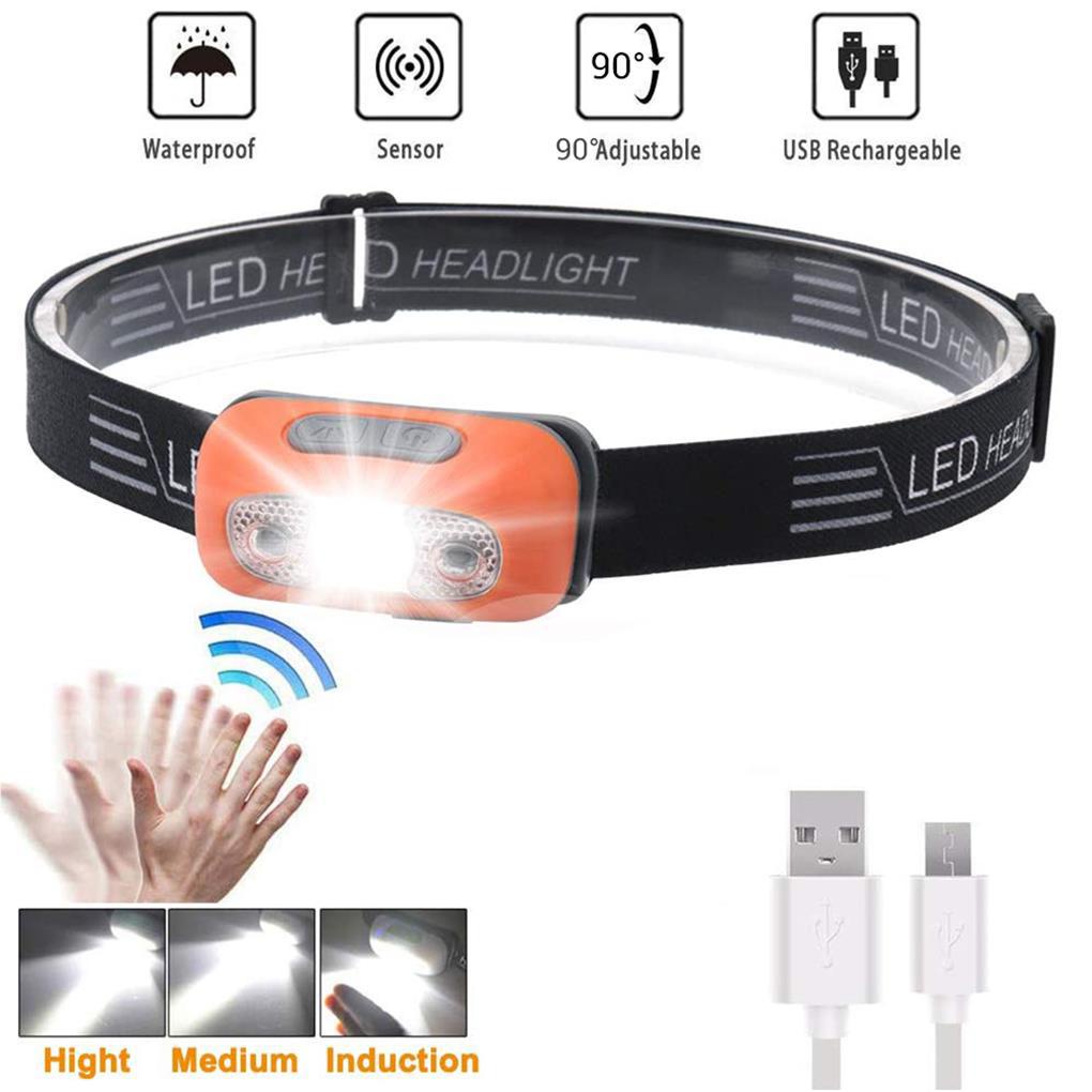 Đèn LED Đeo Đầu IPX6 Siêu Sáng Chống Thấm Nước Có Thể Sạc Lại Bằng Cổng USB Dùng Cho Câu Cá / Cắm Trại