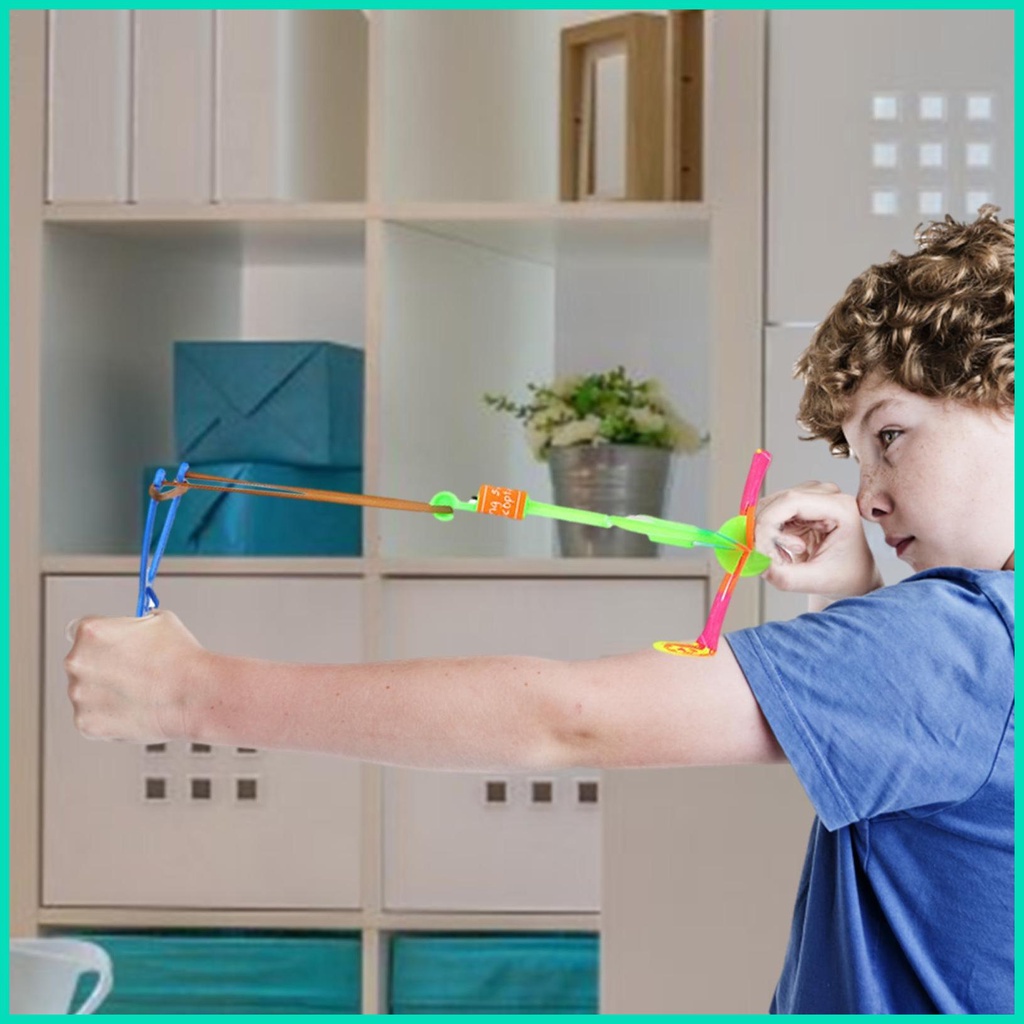 Đồ Chơi Trực Thăng Bay Xoay Có Đèn LED Đàn Hồi Cho Trẻ Em