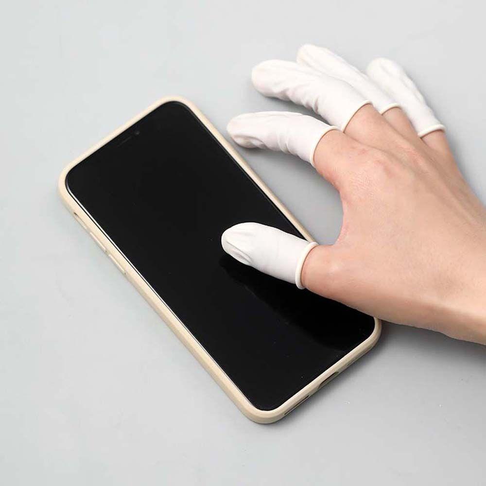Găng Tay Cao Su Latex Chống Tĩnh Điện Chống Trượt Dùng Một Lần Bảo Vệ Ngón Tay