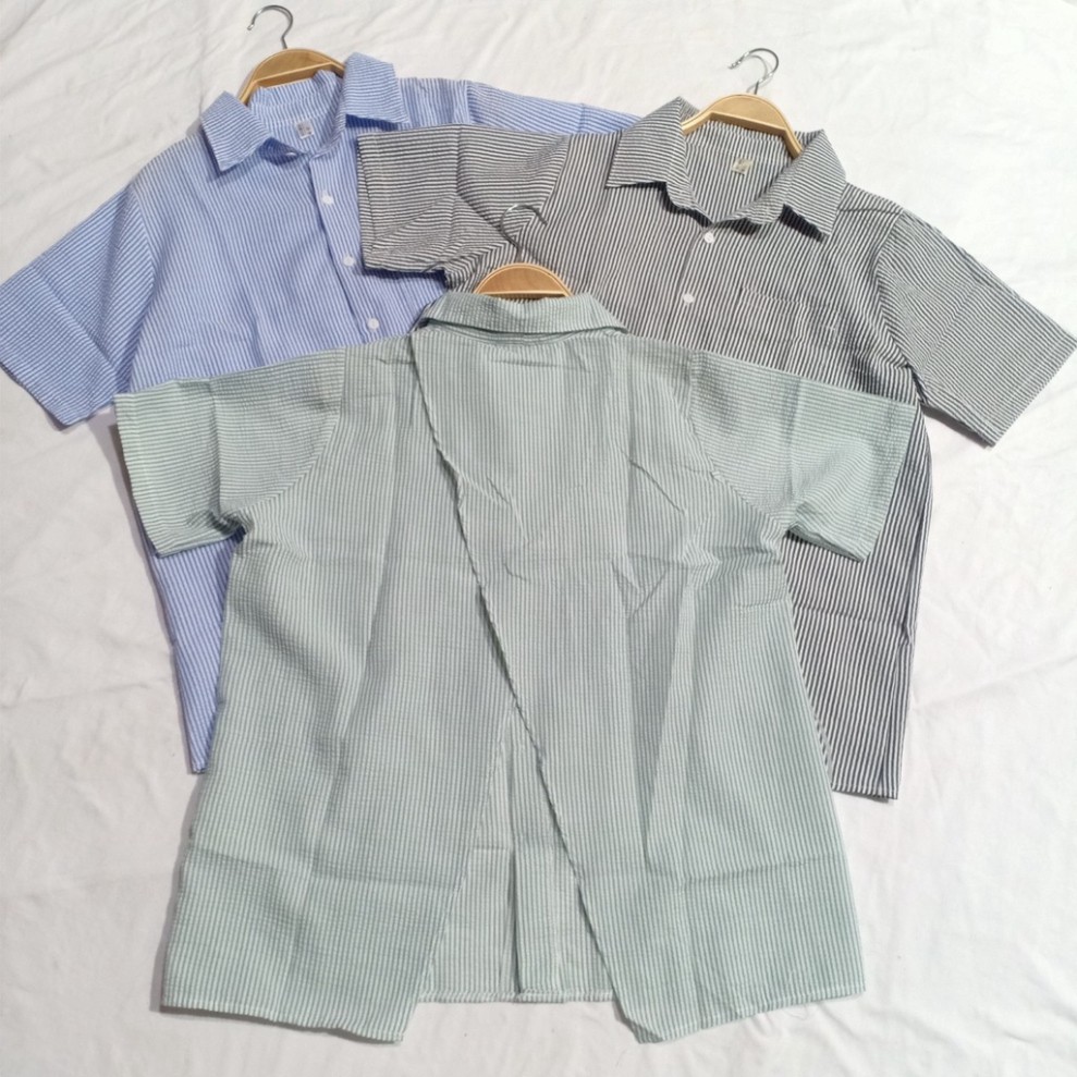 [vintage.design] áo sơ mi sọc kẻ xẻ sau, áo babydoll sọc kẻ xẻ sau có [video+ ảnh thật] A360 | BigBuy360 - bigbuy360.vn